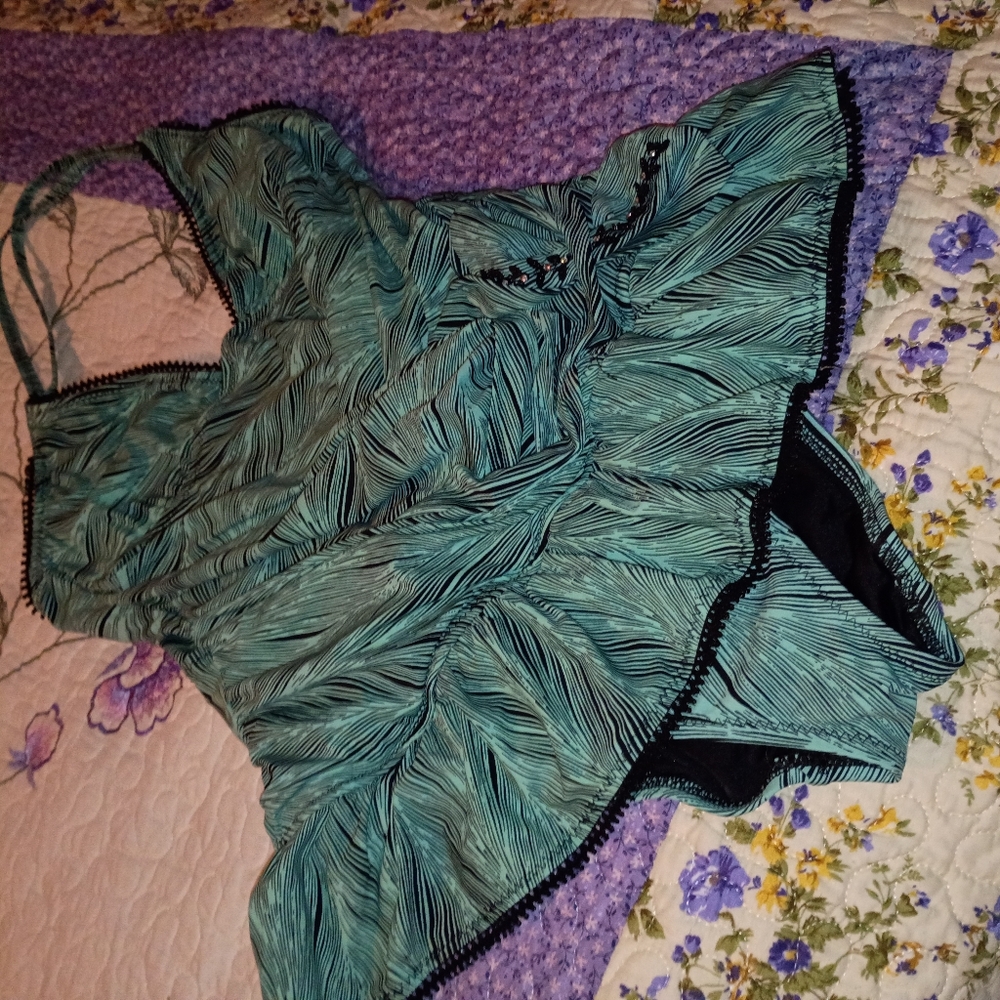 Vintage Y2K Betsey Johnson Swimsuit Retro Party Barbie Girl Preppy Goth Punk